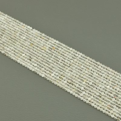 Нитка Горный хрусталь 38 см. 3,5 мм. (Без замка)