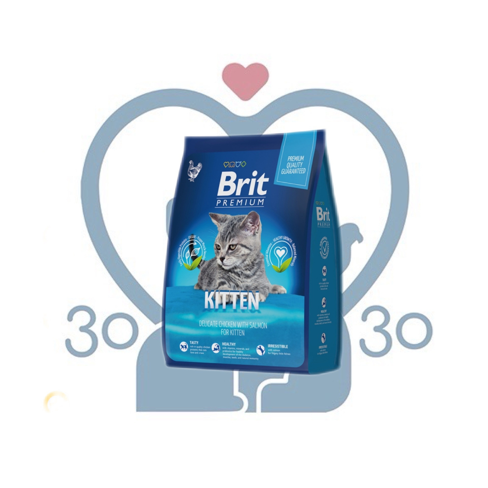 BRIT Корм сухой для котят с курицей Cat Kitten, 400 г