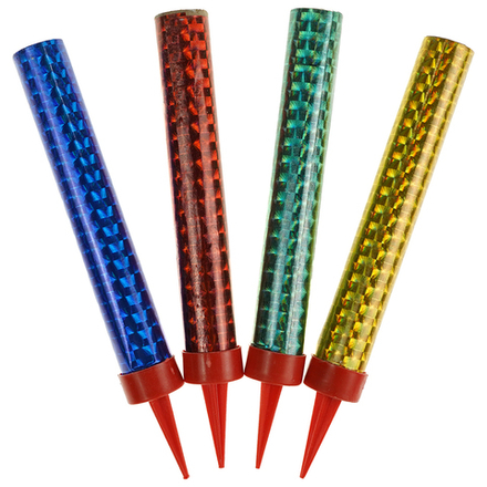 Свеча Фонтан для торта Цветное пламя Ассорти 10 см.