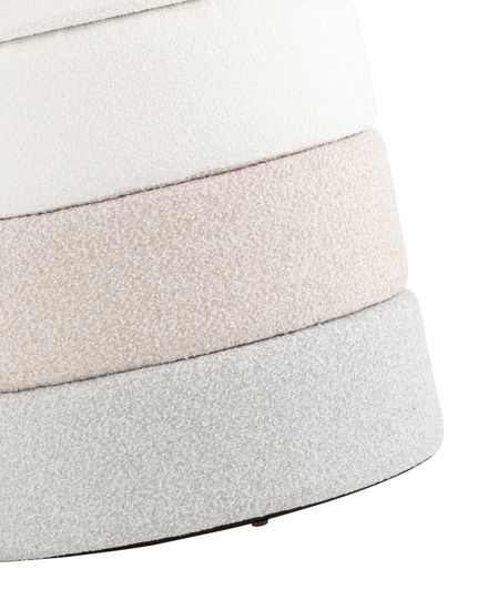 Пуф с ящиком Hive XS букле бежевый