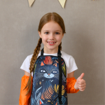 Фартук для творчества с застёжкой фастекс. Сказочные коты