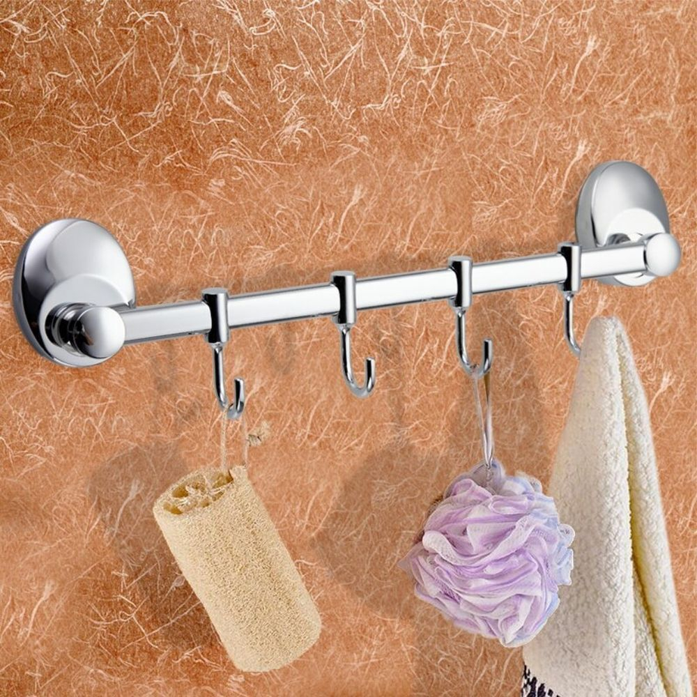 Вешалка 4 крюч, хром, Frap, F1615-4