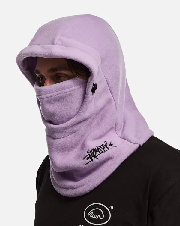 Балаклава Ant Mask светло-фиолетовая - фото 4