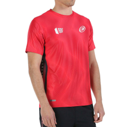 Мужская теннисная футболка Bullpadel Rogor - carmesi fluor