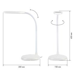 Настольный светильник ЭРА NLED-477-8W-W светодиодный белый
