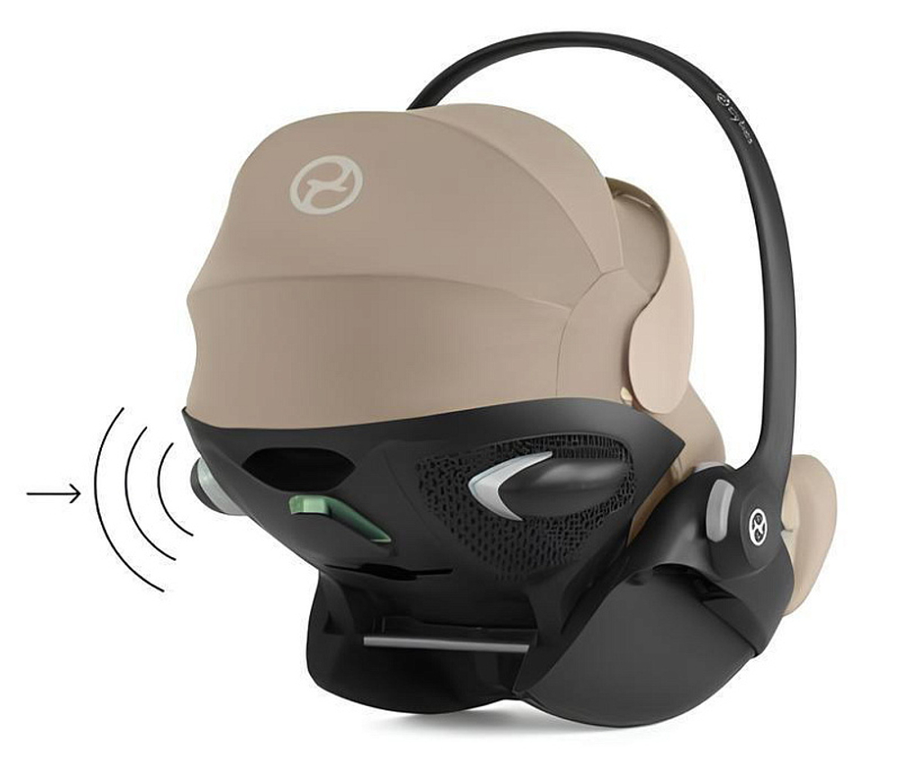 Коляска Cybex Priam IV Rosegold complete и автокресло Cloud G i-Size Almond Beige Plus 3 в 1 Peach Pink