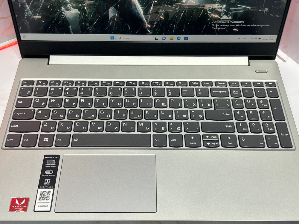 Ноутбук Lenovo Ideapad S340-15API. Конфигурация: Ryzen 7 3700U/12GB/256GB/Radeon Vega 10/DOS/FHD