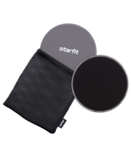 Глайдинг диски для скольжения FS-101, серый/черный