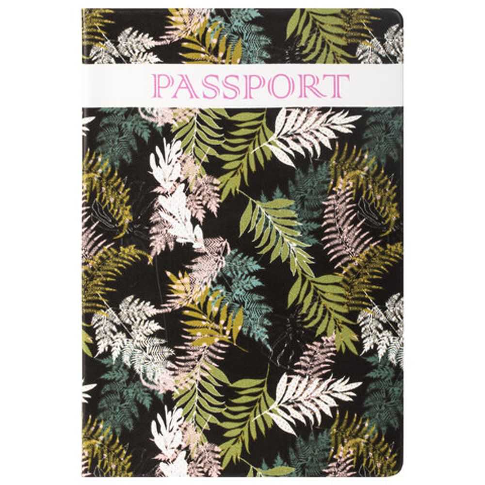 Обложка для паспорта "Тропики", ПВХ, фотопечать ассорти, STAFF, 237592
