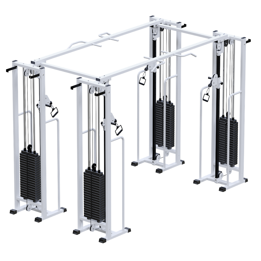 Двойной кроссовер на базе блочной рамы (стек 4х100кг)