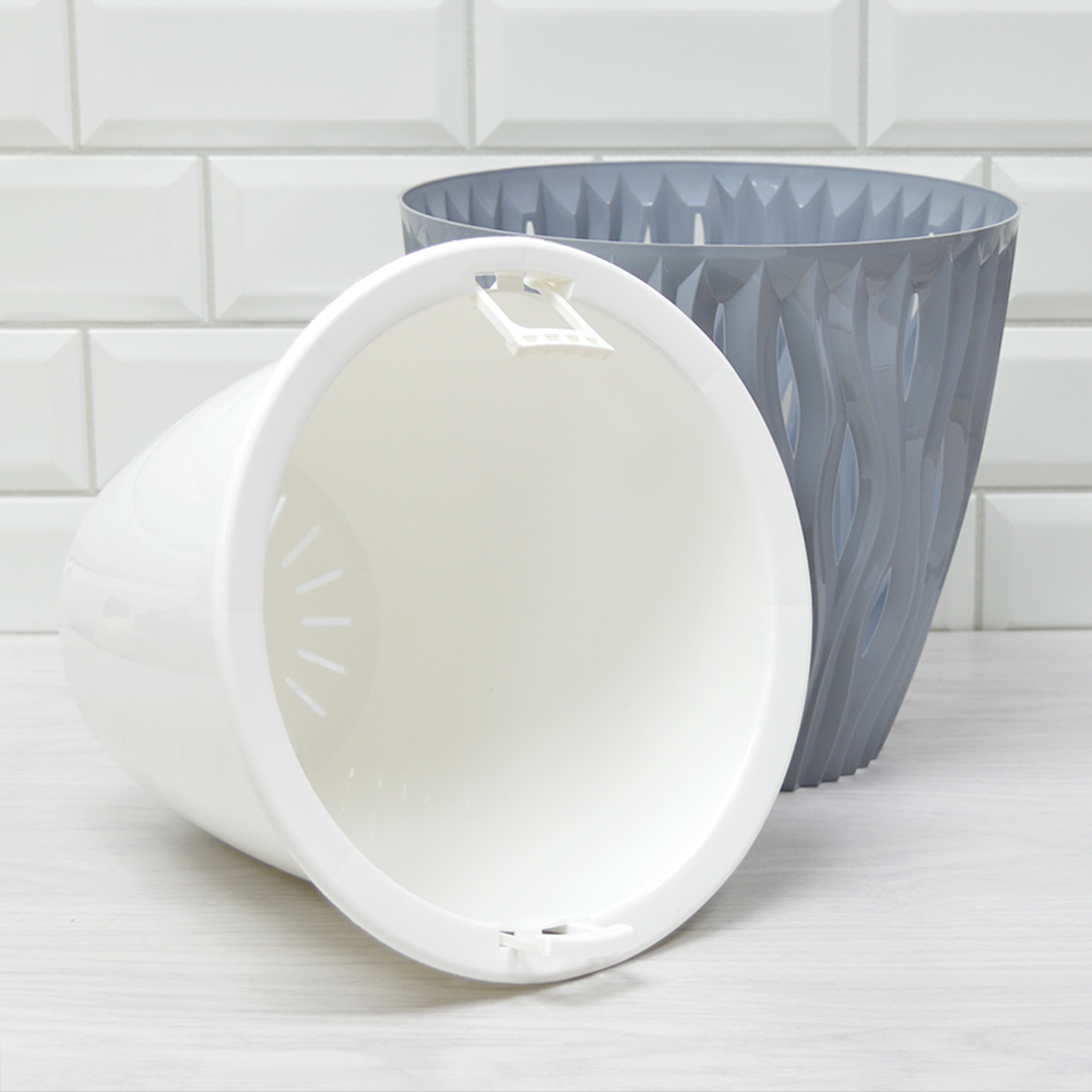 Кашпо Вдохновение 7,5л, серый жемчуг