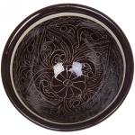 Пиала большая 11*5,5см коричневая Риштанская Керамика