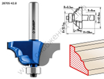 ЗУБР 42,8x19мм, радиус 6.3мм, фреза кромочная калевочная №4