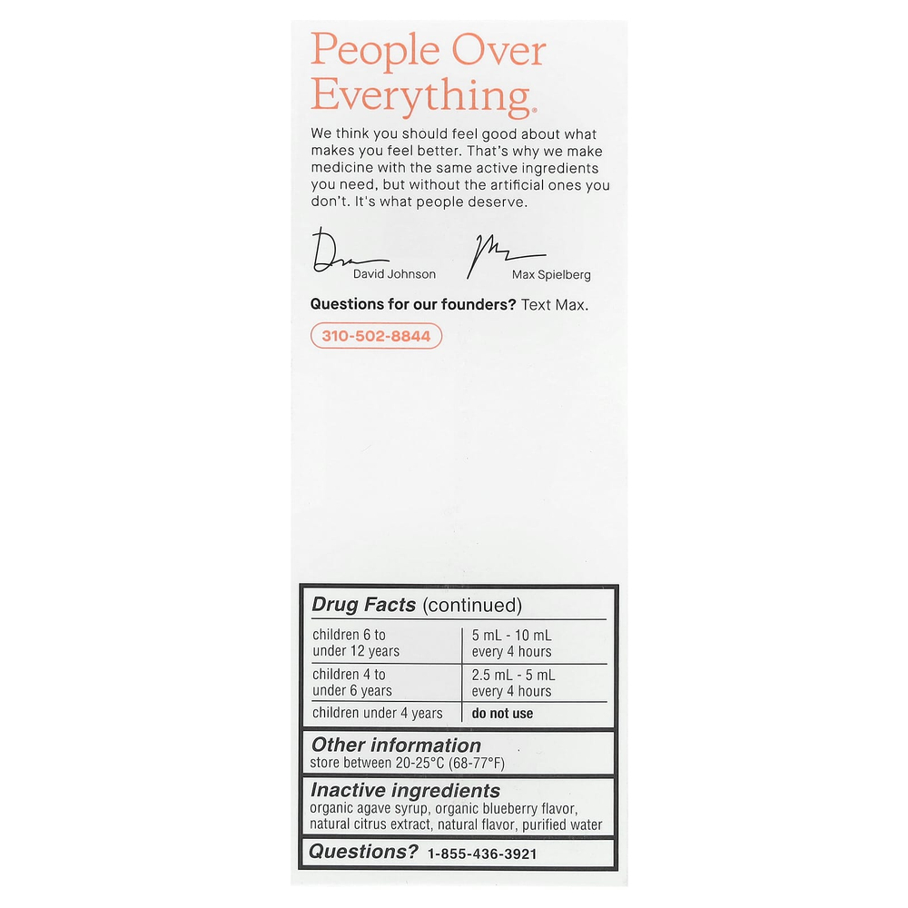 Genexa, Детский кашель и заложенность груди, для детей от 4 лет, органическая черника, 118 мл (4 жидк. унц.)