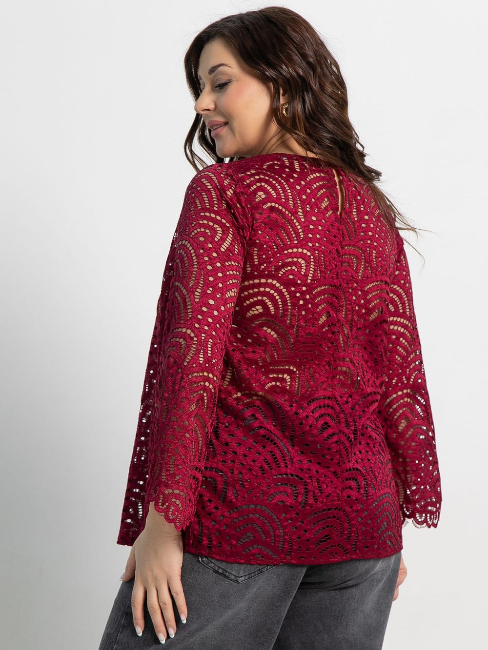 Блуза Лунная ночь (бордовая) Б15071-30М LT Collection