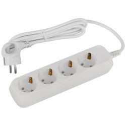 Удлинитель электрический ЭРА UDL-16-415-E Greenline 4 розетки с заземлением 1,5м ПВС 3x1мм2