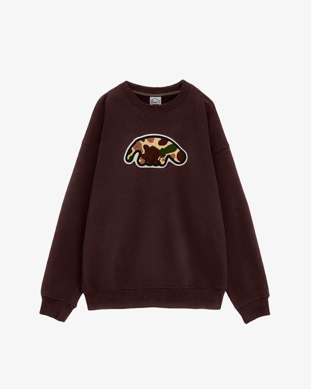 Толстовка Anteater Crewneck CamoLogo коричневая