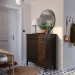 Комод с 4 ящиками - IKEA IDANAS/IDANÄS, 104x118 см, темно-коричневый ИДАНЭС ИКЕА