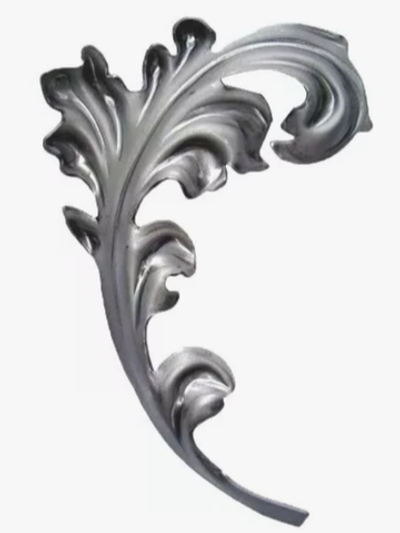 Кованый лист, Левосторонний 235х137мм парный