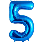 Фольгированные цифры в синем цвете 66 см / 102 см