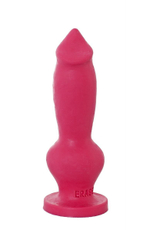 Розовый фаллос собаки Стаффорд - 20 см. (Цвет: розовый)