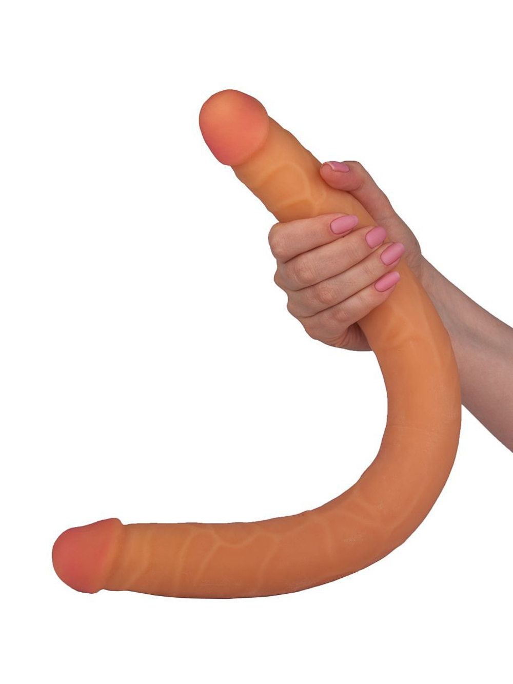 Двухголовый фаллоимитатор LOVETOY – 47,8 см, CyberSkin