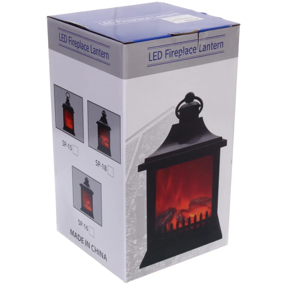 Сувенир с подсветкой «КАМИН - Огонь» 15*15*27 см (питание от USB и батареек)