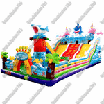 Коммерческий надувной батут "На морском дне" 15*8*7 м