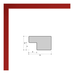 Фоторамка 30х40 см красная, без фактуры, арт. 3040.746772