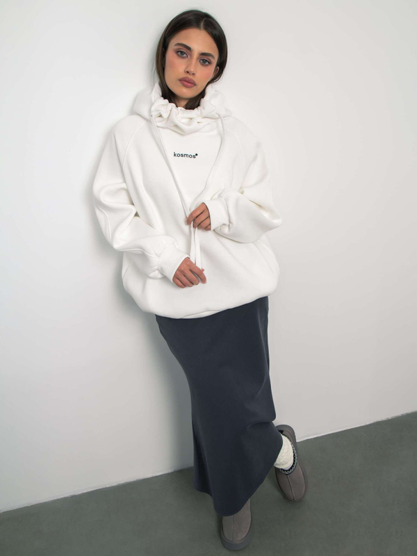 Худи с начесом Victory молочный