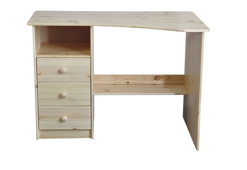 Стол письменный, 110х70х78, Corner (Корнер), компьютерный, массив сосны, лак, Dipriz