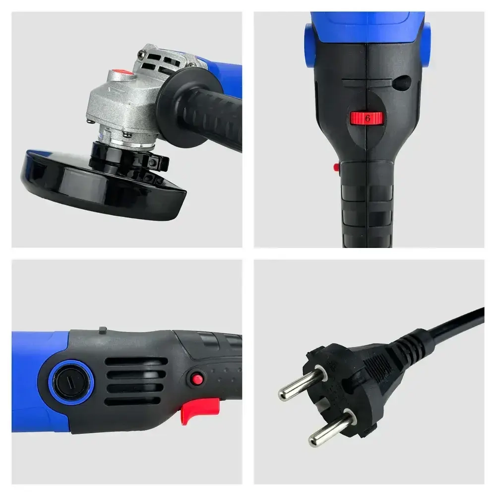 Сетевая УШМ (болгарка) VNIISSOK VGS-1200R (1200Вт, 125мм, 0-11000об/мин, с регулировкой оборотов)