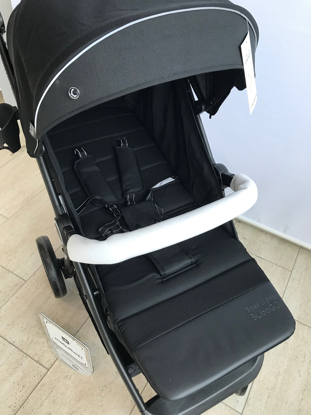 Коляска детская прогулочная BubaGo арт. BG 131-2 MODEL BASS LIGHT color/цвет Light grey/Светло-серый