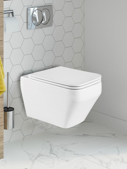 Унитаз подвесной (глянцевый белый) 540х370х360 мм WeltWasser WW HOFBACH 041 GL-WT  10000011134 белый глянец