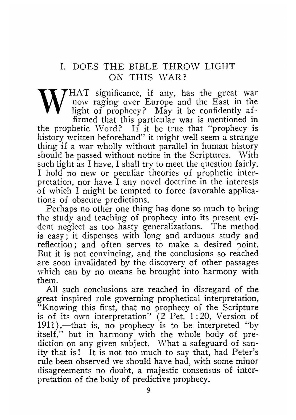 What do the prophets say? | Cyrus Ingerson Scofield