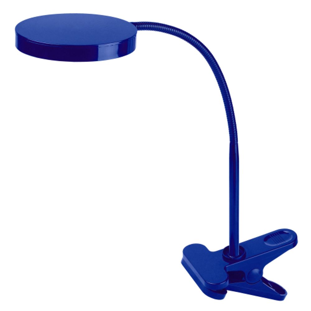Настольный светильник ЭРА NLED-435-4W-BU светодиодный на прищепке синий | Светодиодные настольные лампы