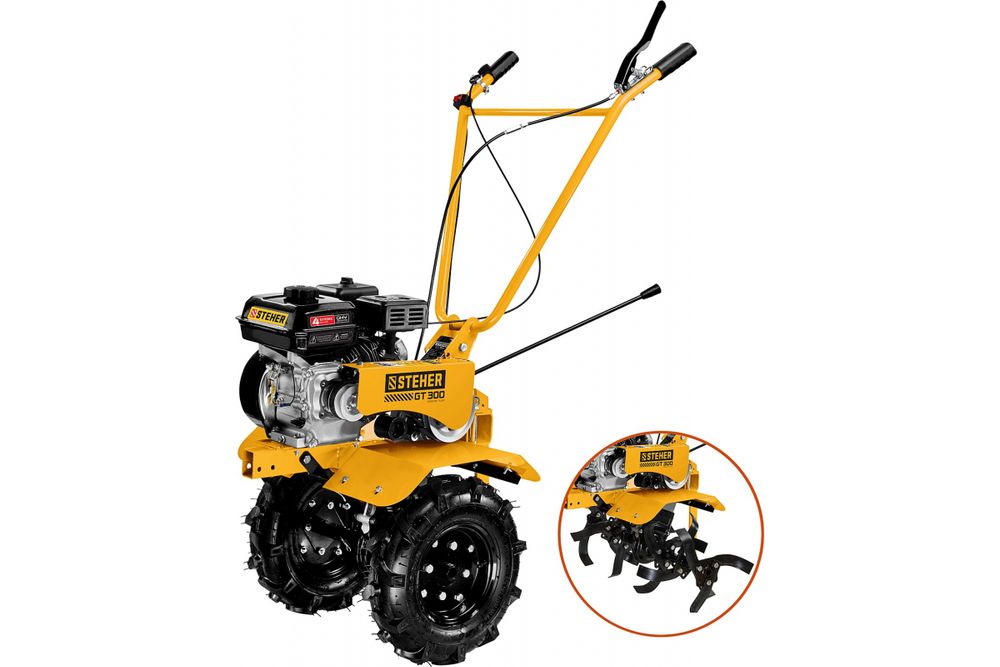 Мотоблок  STEHER GT-300 бензиновый 212 см.куб.