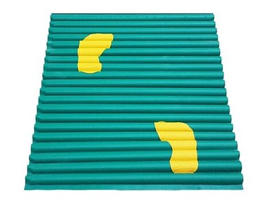 Детская массажная Дорожка «Гофра» со следочками