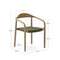 Уличный стул Nina из 100% массива акации и зеленой веревки