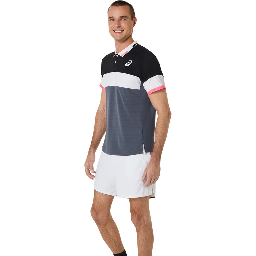 Мужское теннисное поло ASICS Match Polo Men - Black, Red