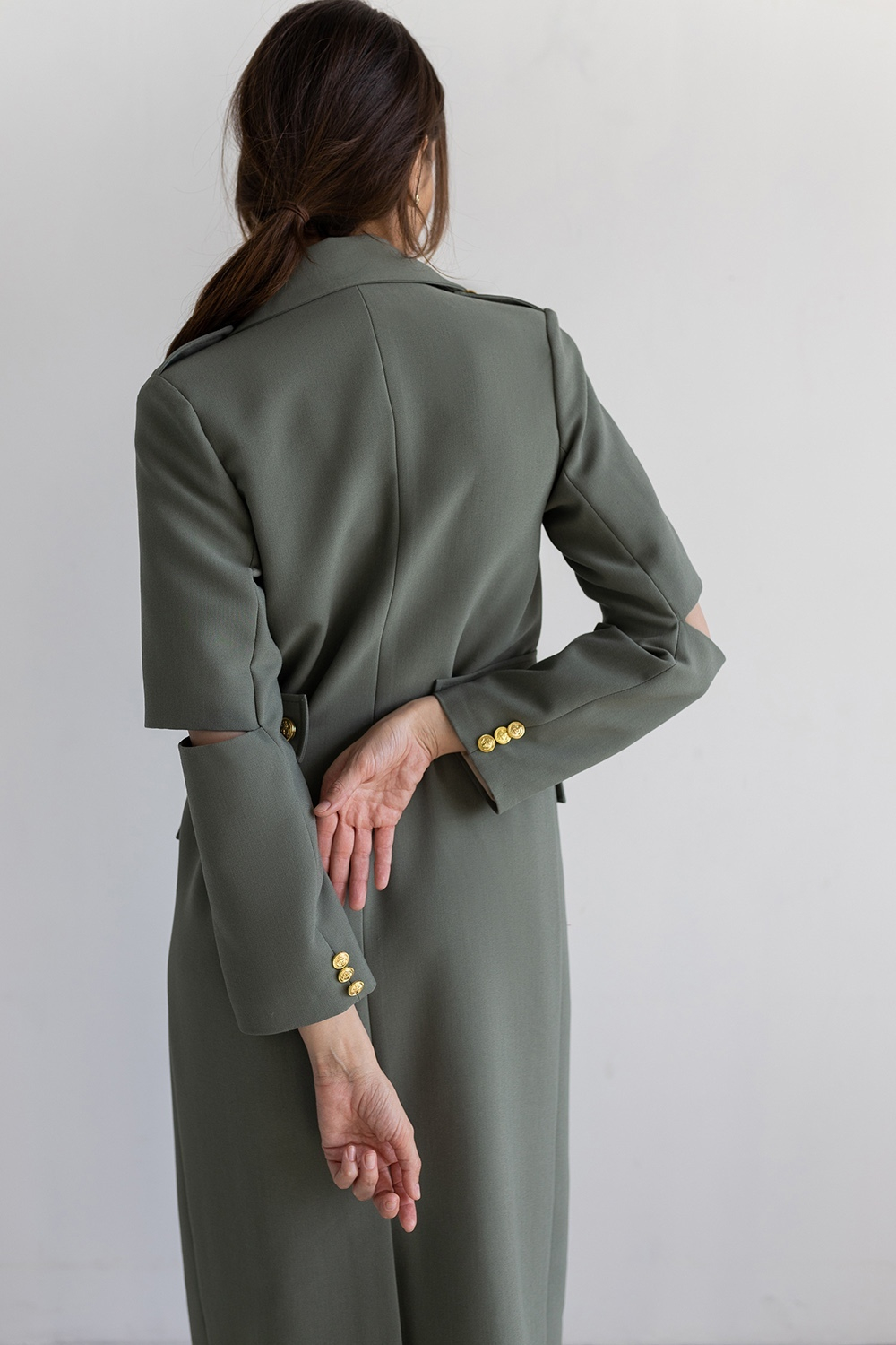 Платье - пиджак ANITE в стиле милитари на подкладке