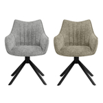 Стул на металлокаркасе Woodville Denever gray, black, ножки черные