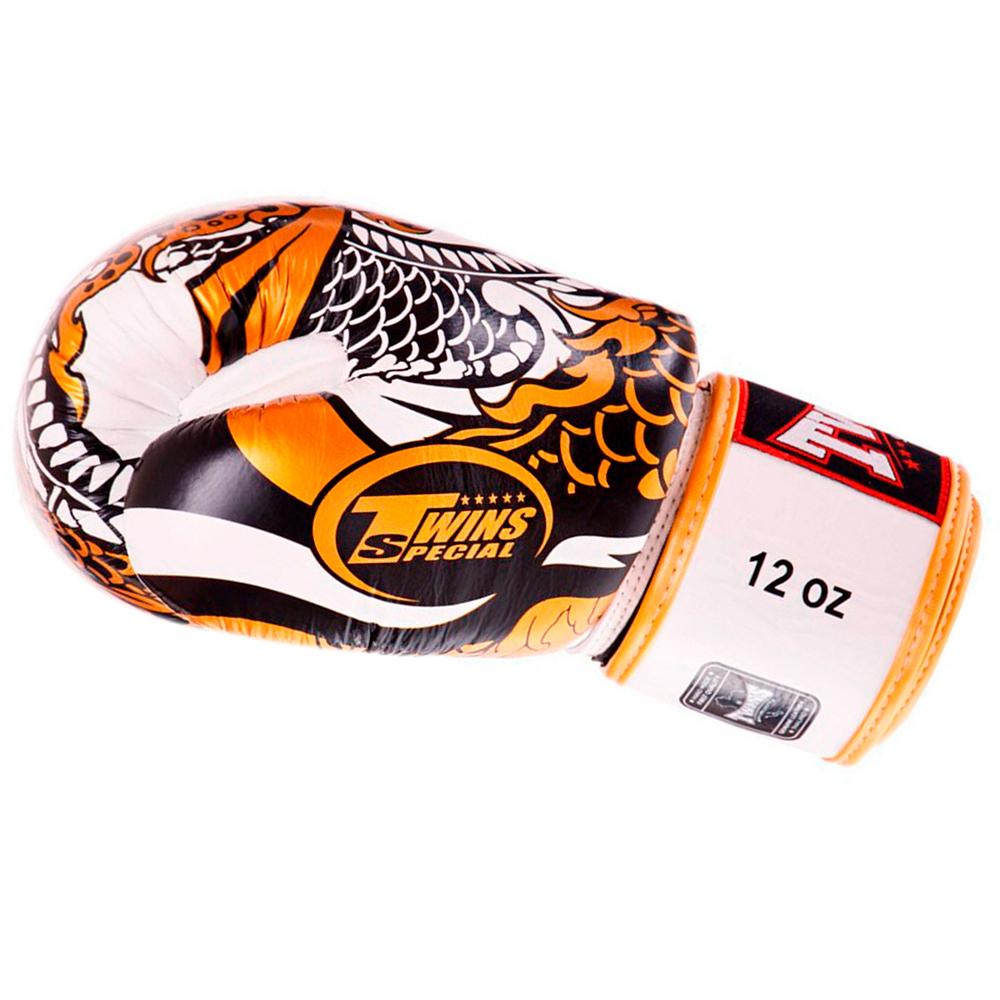 Боксерские перчатки Twins FBGVL3-52 Gold/White