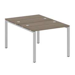 Metal System Рабочая станция на П-образном м/к БП.РАС-СП-2.1 Вяз Благородный/Металл Серый 1000*1475*