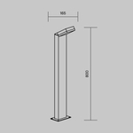 Ландшафтный светильник Outdoor O595FL-L12B3K