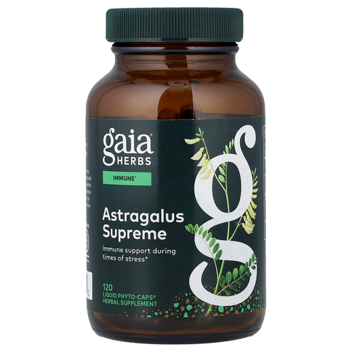 Gaia Herbs, Astragalus Supreme, 120 жидких капсул Phyto-Caps® (650 мг в 1 капсуле)