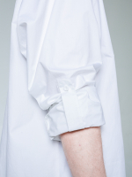 Рубашка "Калина" с окрашиванием. Бело-красная