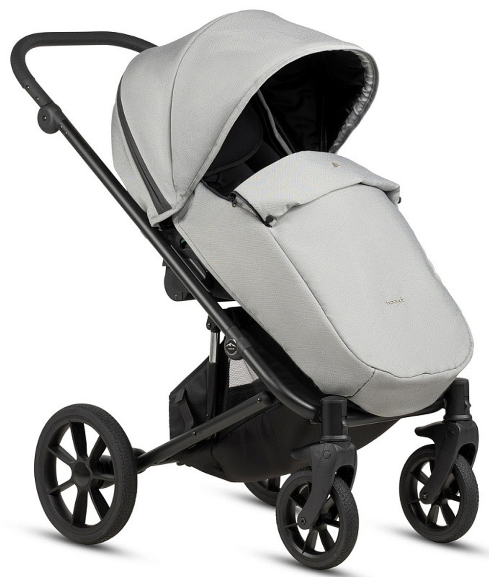 Детская коляска Noordi Aqua V2 3 в 1 с автокреслом Terra Edusky Black 1482602 Light Grey
