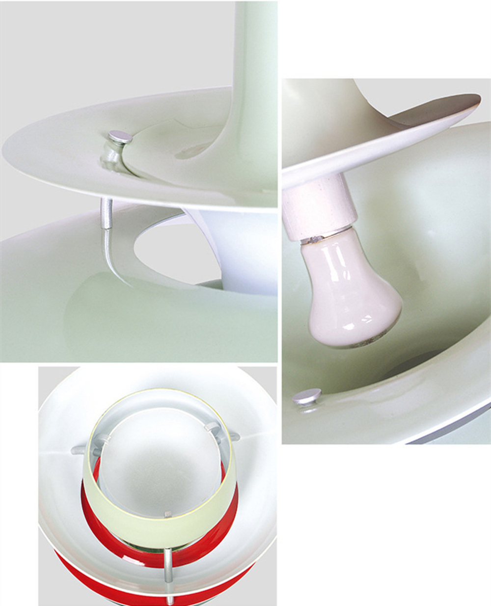 Pendant design lamp PH 5 by Louis Poulse (Red)