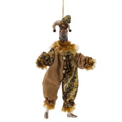 GAEM Игрушка набивная подвес "Лошадь-клоун", L15 W10 H37/24 см